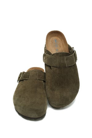 K13740SK Kifidis Soft Step Kadın Süet Deri Sabo Mantar Terlik 36-41