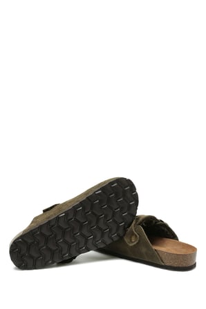 K13740SK Kifidis Soft Step Kadın Süet Deri Sabo Mantar Terlik 36-41