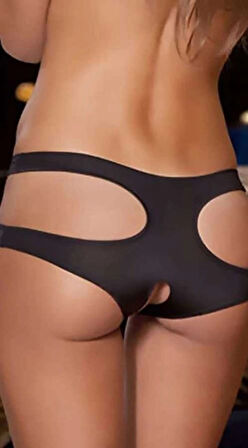 SIYAH ÖZEL BÖLGESI AÇIK FANTAZI KÜLOT TM1154