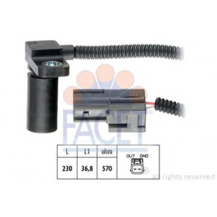 Vag Otomatık Sanzıman Devir Sensoru Fabıa 00>08 Polo 95>08 Arosa 97>04 Cordoba 03>09 İbiza 02>10 - Facet 9.0233