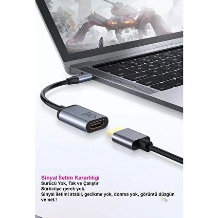 DAYTONA HC-03 TYPE-C =--HDMI ÇEVİRİCİ,4K FULL HD
