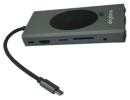 Daytona W13  13'lü USB C hub=>Tip-C+HDTV+2USB3.0+ VGA+SD+TF
