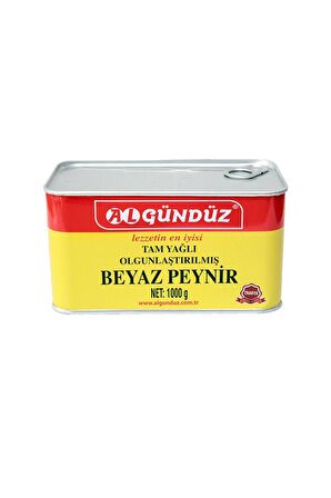 Sert İnek Peyniri 1 Kg Teneke