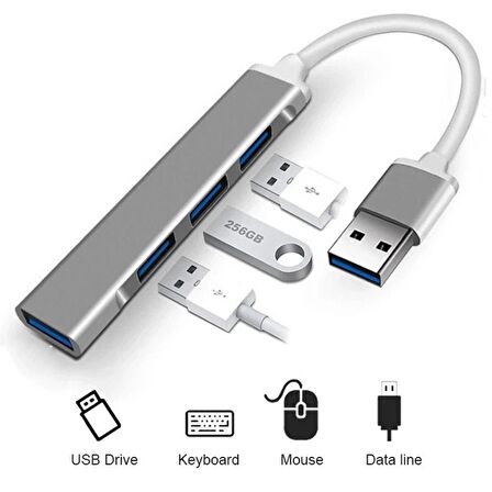 Daytona A-809 Macbook Uyumlu USB 3.0 To 4xUSB 3.0 Çoklayıcı Hub Adaptör-A-809-15579