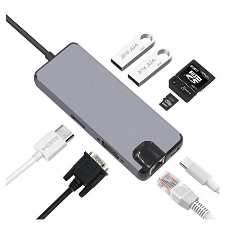 DAYTONA FIX FC09 8'Lİ TİPC---2USB TFSD RJ45 HDMI PD