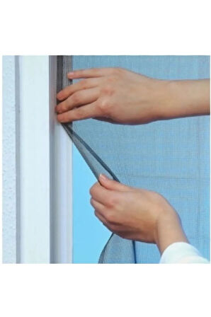 Tek Kanat Siyah Yıkanabilir Sökülüp Takılabilir Sineklik - 75x125 cm