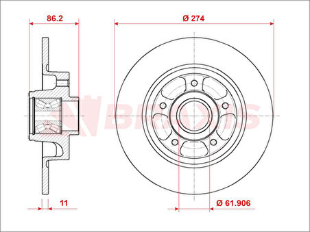 Renault Fren Aynası Arka Abs Sensor Halkası İle Scenic III Grand Scenic Jz0 / 1 1,2 Tce / 1,4 / 1,5dci / 1,6 - Braxıs Ae0925