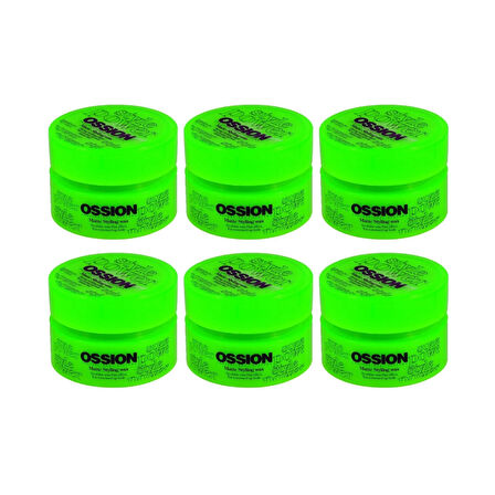 Ossion Saç Şekillendirici Mat Wax 100 Ml 6 Adet