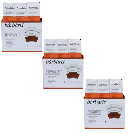 Barbaris Collagen Elastin Powder 285 Gr 30 Şase 3 Kutu