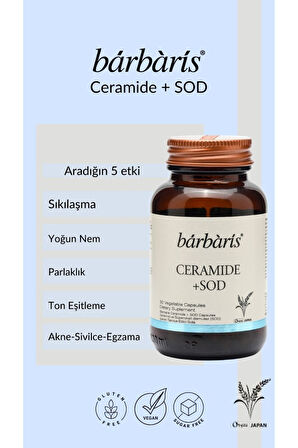 BARBARİS CERAMIDE+SOD 30 CAPSULES 2*Lİ PAKET