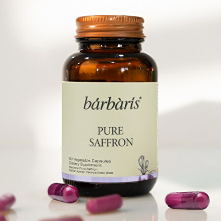 Barbaris Pure Saffron Takviye Edici Gıda 60 Bitkisel Kapsül
