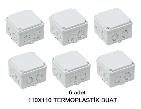 METE ENERJİ Termoplastik Buat 110x110x65mm IP67 IK06 ( 6 adet )