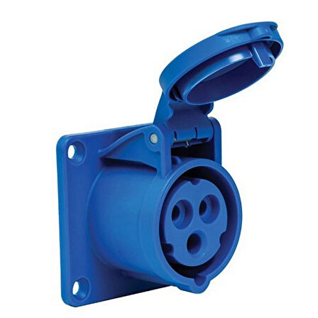 METE ENERJİ 406502 3X16A. Ip44 Makıne Prizi Düz