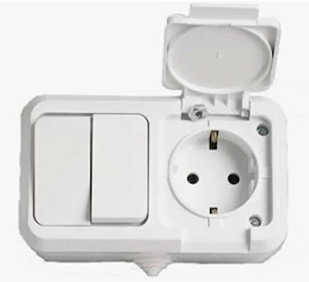 METE ENERJİ KOMİTATÖR + KAPAKLI TOPRAKLI PRİZ