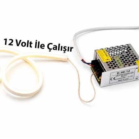 Powermaster PM-5286 12 V 100 Metre Mavi Neon Şerit Led Silikon Kaplama