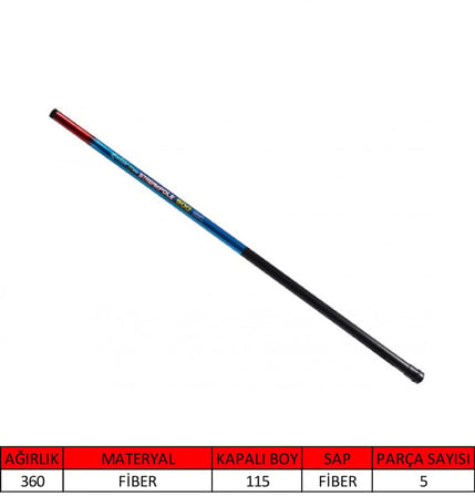 Captain 1050 Stream Pole Göl Kamışı 500 cm
