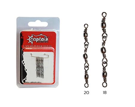 Captain 5100 3 Zincir Fırdöndü 5'li Paket Nikel 18