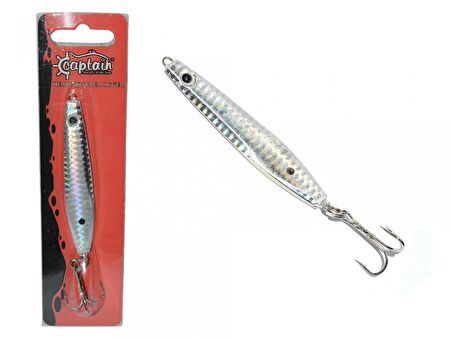 Captain 3622 Herring Süper Jigger 60gr Light Jig Suni Yem WhiteSilvr