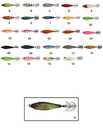 Captain 3007 Kalamar Zokası 6cm Metsuki Squid H