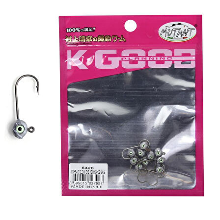 Captain 6420 Jig Head Glow Eye 1 Gr