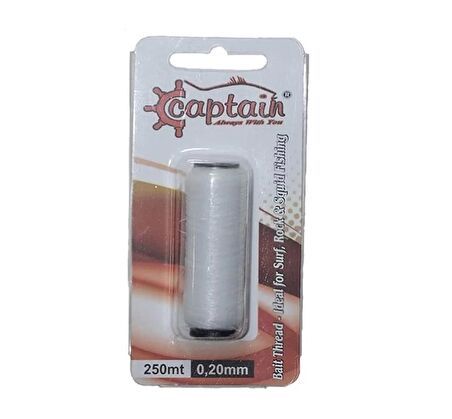 Captain 7650 Yem Sarma İpi 250mt Canlı Yem İçin Elastik İp 0.20mm