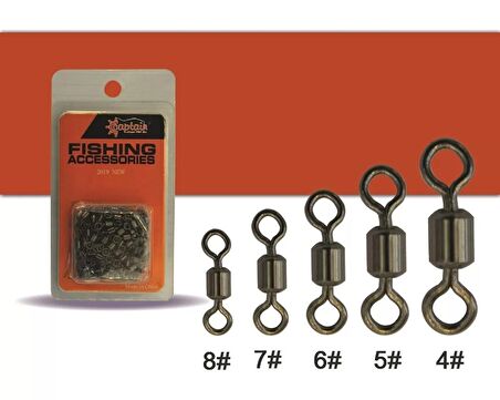 Captain 5195 Fırdöndü Rulmanlı Crane 100'lü Paket Black Nikel 5