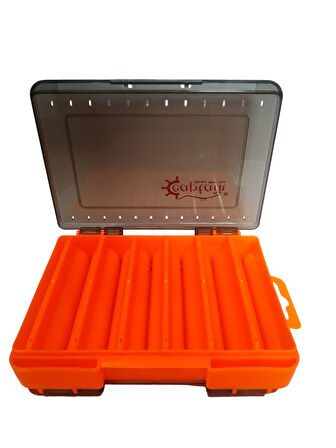Captain 7223 Orange Sahte Balık Kutusu 12 Gözlü 13x9x3cm