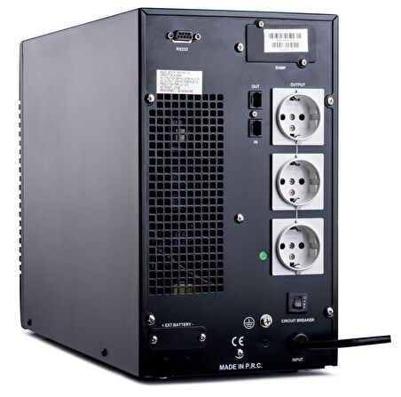 Powerful PSE-1103 3KVA 3000 VA 6x7Ah Akülü Online UPS Kesintisiz Güç Kaynağı