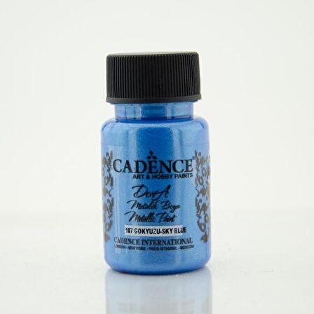 187 Gökyüzü Mavi - Dora Metalik Boya 50ML