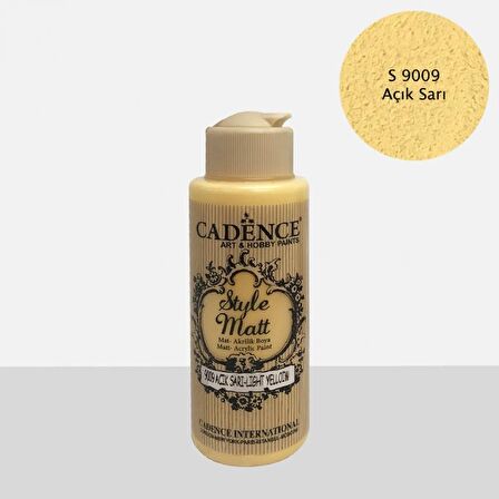 S9009 Açık Sarı Mat Akrilik Boya