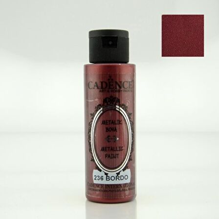 METALİK SEDEFLİ BOYA 236 BORDO 70ML