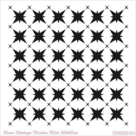 HOME HERITAGE MODERN MIDI 25X25CM HHMMS-34 STENCİL