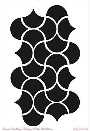 HOME HERITAGE MODERN MIDI 25X36CM HHMMR-03 STENCİL