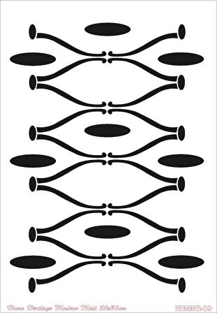 HOME HERITAGE MODERN MIDI 25X36CM HHMMR-09 STENCİL