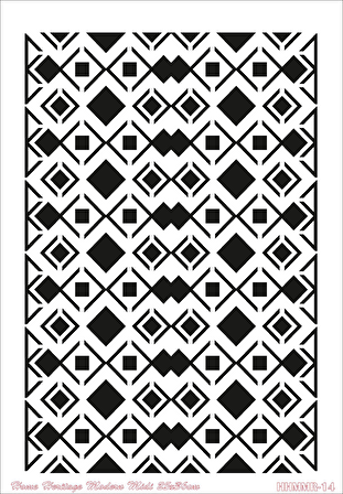 HOME HERITAGE MODERN MIDI 25X36CM HHMMR-14 STENCİL
