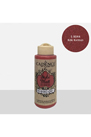 Style Mat Akrilik Boya-120ml S-9044 Kök Kırmızı