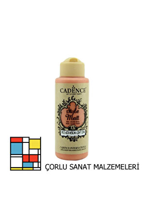 Style Mat Akrilik Boya-120ml S-9013 Açık Mercan