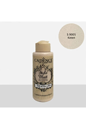 Style Mat Akrilik Boya-120ml S-9005 Keten 120ml