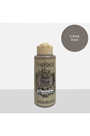 Style Mat Akrilik Boya-120ml S-9056 Vizon