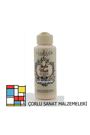 Style Mat Akrilik Boya-120ml S-9033 Somon Pembe