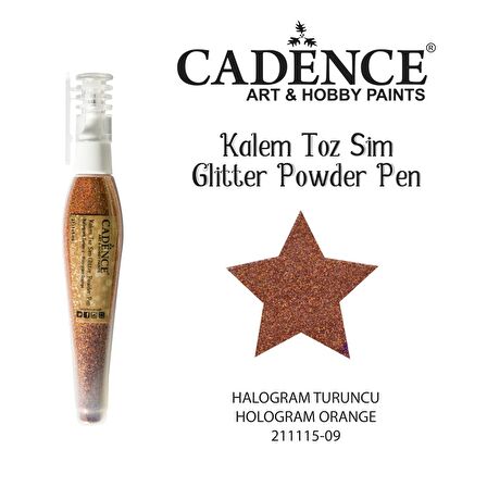 KALEM TOZ SİM 211115-09 HOLOGRAM TURUNCU 10GR
