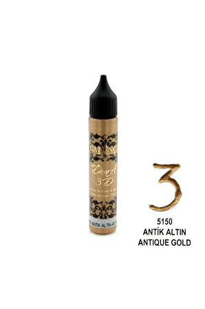 3D Dora Boncuk Boya 5150 Antik Altın 25 ml