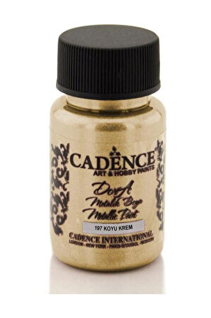 Cadence 197 Koyu Krem Renginde Metalik Boya 50 Ml