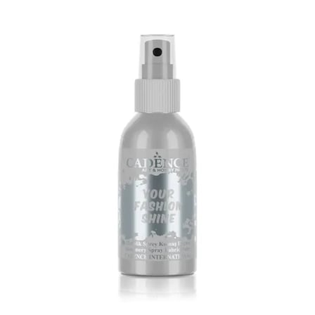 Cadence Your Fashion Metalik Sprey Kumaş Boyası 1121 Gümüş 100ml