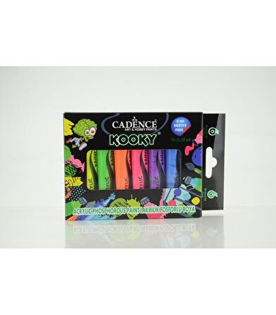 CADENCE KOOKY FOSFORLU AKRİLİK 6'LI SET 15 ML