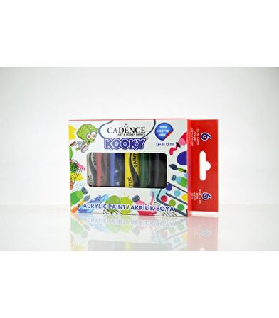 KOOKY AKRİLİK 6'LI SET (OPAK) 15 ML