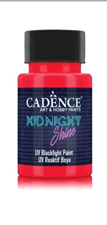 MIDNIGHT SHINE UV REAKTIF BOYA MS- 06 KIRMIZI 50 ML