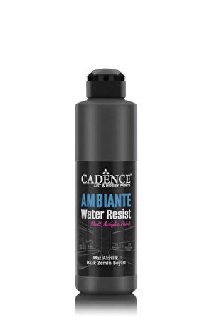 Ambiante Metalik Islak Zemin Boyası Awm08 Siyah 250ml Katalizör 10gr