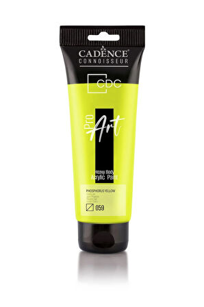 PR059 Fosforlu Sarı Cadence Proart Heavy Body Akrilik Boya 120ML - Cadence Tüp Akrilik Boya