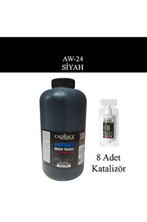 Ambiante Suya Dayanıklı Islak Zemin Boyası aw-24 Siyah 2 Litre + Katalizör